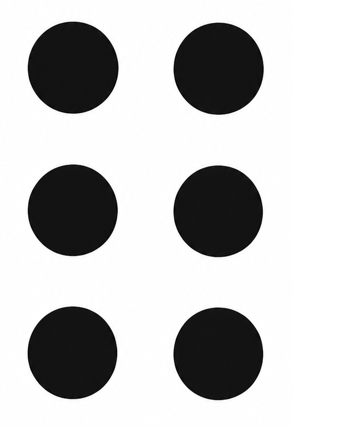50m 6-diagram target card